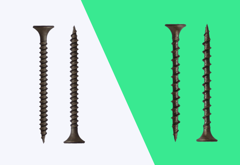 Gipsplaatschroeven fijne en grove draad