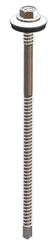 Sandwichpaneelschroef 6,3/5,5x195 mm - RVS A2 bimetaal met 16 mm afdichtingsring - boorpunt #3