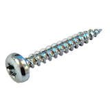 QZ Spaanplaatschroeven 3.0 x 16 mm met panhead en Torx 10, verzinkt voor houtbevestiging.