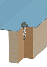 SS1 HiLo Schroef - 5,5 x 35 mm - #1 - Verzinkt met EPDM - RAL9002 Wit